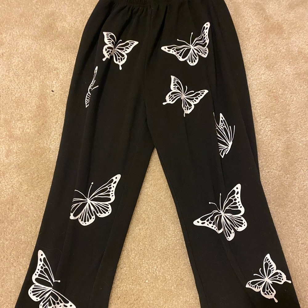 Butterfly pattern pants